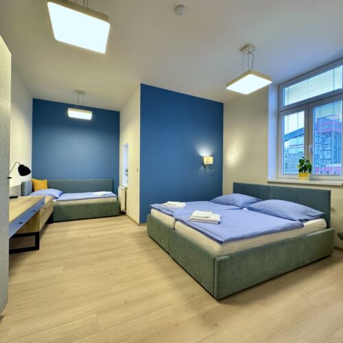 Triple Room with Shower and Shared Kitchenette (extra bed available)