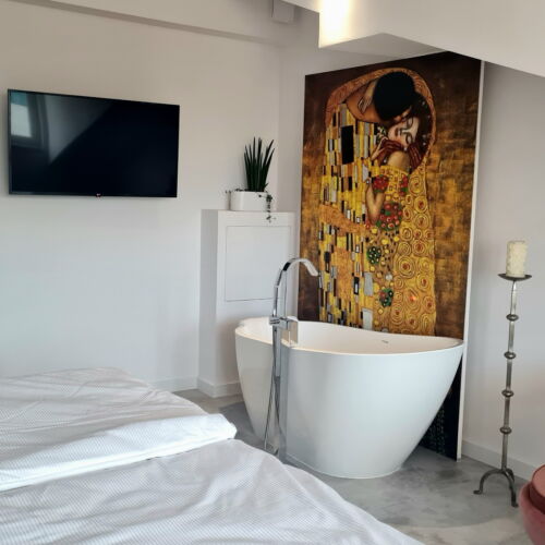 Apartament 4-osobowy Deluxe z widokiem na zamek z 2 pomieszczeniami sypialnianymi