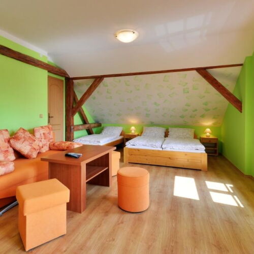 Apartman se sprchou se společnou kuchyňkou pro 6 os. se 2 ložnicemi