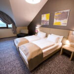 Apartament 4-osobowy z klimatyzacją z widokiem na jezioro z 2 pomieszczeniami sypialnianymi