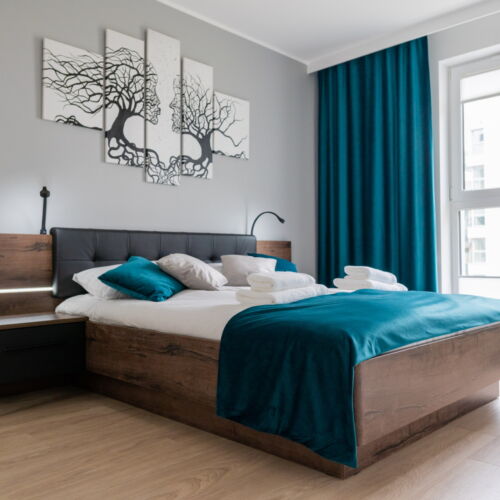 Apartament 4-osobowy Komfort z balkonem z 2 pomieszczeniami sypialnianymi