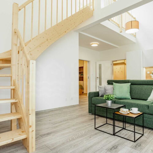 Apartman se sprchou s privátní koupelnou mimo apartmán pro 6 os. (s možností přistýlky)