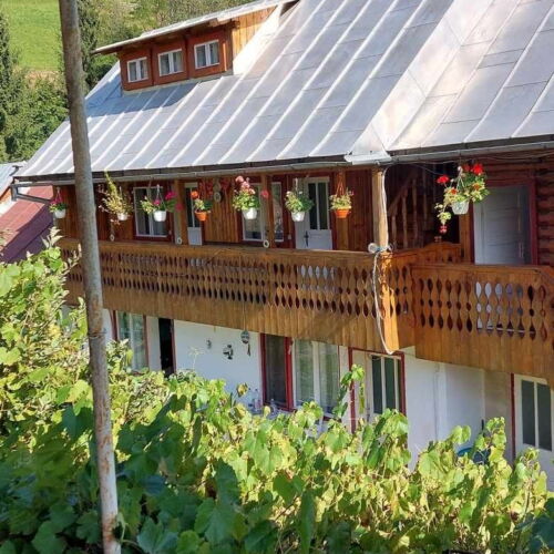 Camera dubla la etaj cu vedere spre grădină