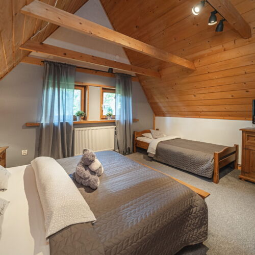 Apartament 4-osobowy Przyjazny podróżom rodzinnym z widokiem na ogród z 2 pomieszczeniami sypialnianymi