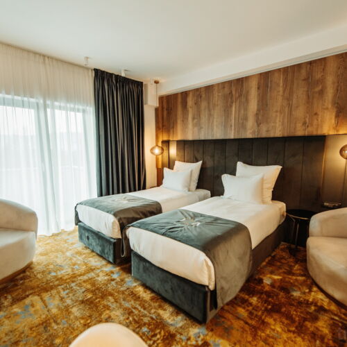 Camera twin exclusive cu balcon