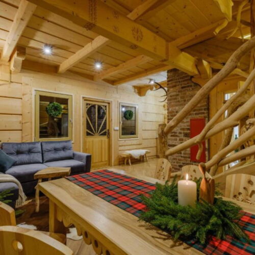 Domek całoroczny 6-osobowy z widokiem na las z widokiem na góry