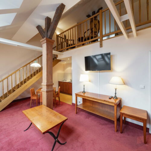 Apartament 4-osobowy z aneksem kuchennym z 2 pomieszczeniami sypialnianymi (możliwa dostawka)