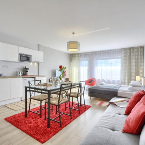 Apartament 4-osobowy z widokiem na góry z panoramą z 2 pomieszczeniami sypialnianymi