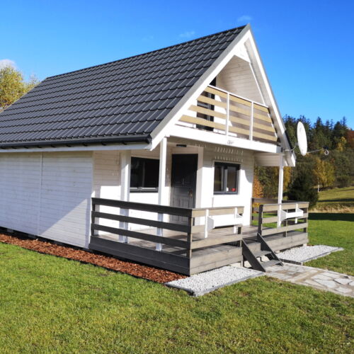 Domek drewniany 6-osobowy z dostępem do ogrodu z widokiem na góry