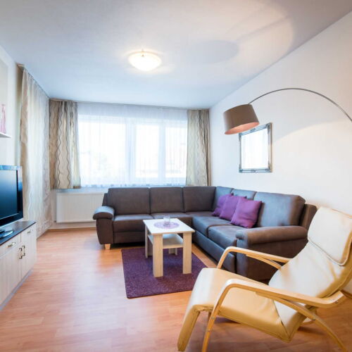 Apartament cu bucătărie proprie cu balcon pentru 2 pers. (se poate solicita pat suplimentar)