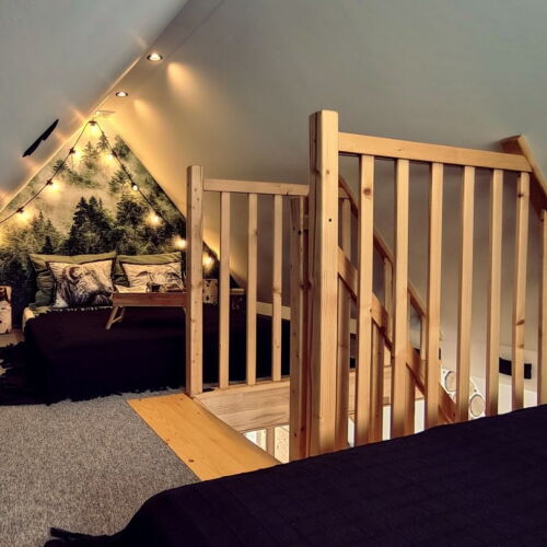 Domek całoroczny 4-osobowy z dostępem do ogrodu z widokiem na ogród