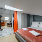 Apartament 4-osobowy na poddaszu Komfort z 2 pomieszczeniami sypialnianymi