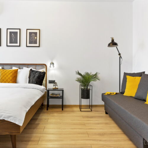 Apartament cu balcon cu balcon cu 1 camera pentru 4 pers.