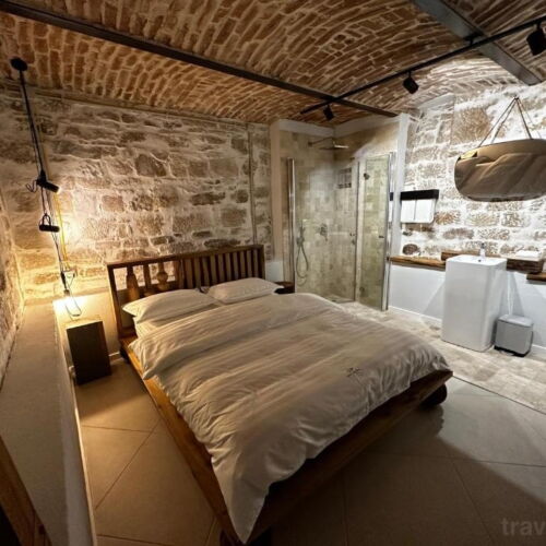 Basement Pleasant Interior Design 1-Room Apartment for 2 Persons