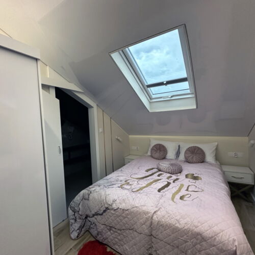 Pokoj s koupelnou s klimatizací s manželskou postelí