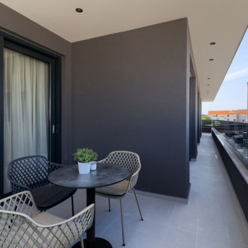 Apartament 2-osobowy na piętrze Komfort z 1 pomieszczeniem sypialnianym (możliwa dostawka)