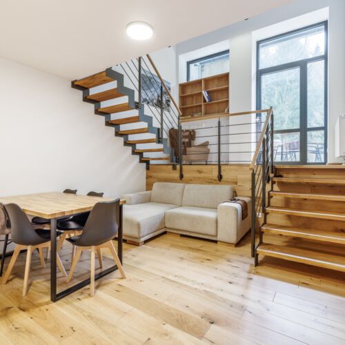 Apartament cu vedere spre munte mezonet cu 1 camera pentru 5 pers.