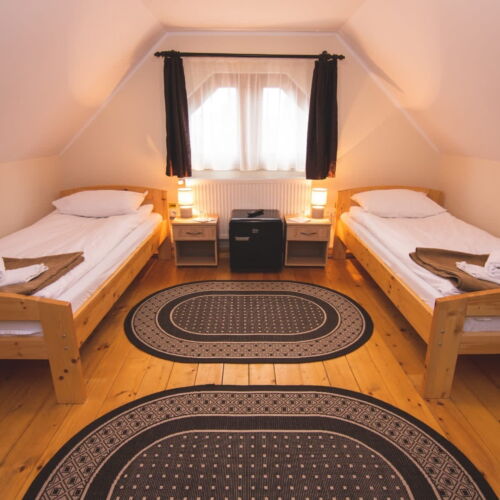 Camera twin la mansardă