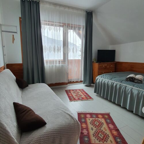 Camera dubla romantică cu panoramă