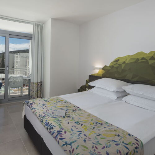 Zweibettzimmer mit Balkon im Teil Blick auf das Meer