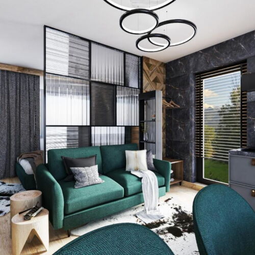 Apartament 4-osobowy z tarasem z dostępem do ogrodu