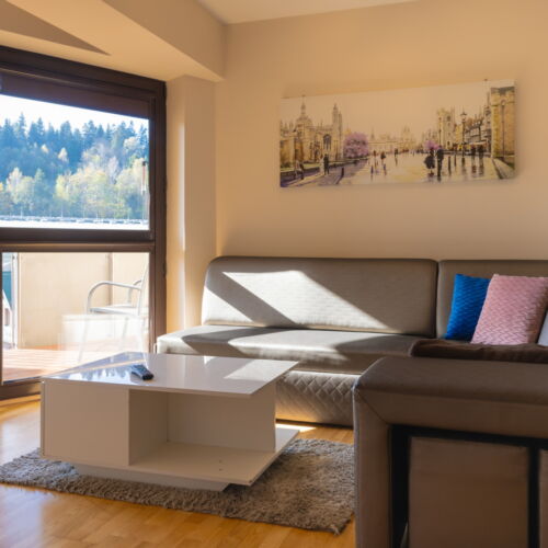 Apartament 4-osobowy z balkonem z widokiem na góry z 2 pomieszczeniami sypialnianymi