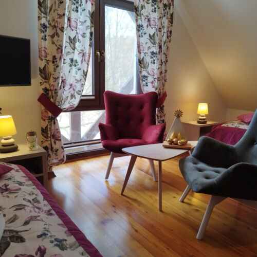 Pokoj pro 2 os. s výhledem na hory v podkroví