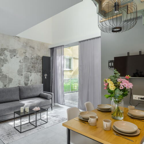 Apartament 5-osobowy z łazienką z własną kuchnią z 3 pomieszczeniami sypialnianymi