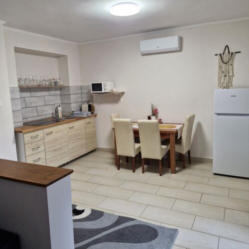 Apartament la parter cu terasă cu 1 camera pentru 2 pers.