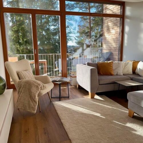 Apartman s terasou pro 4 os. se 2 ložnicemi s výhledem na les (s možností přistýlky)