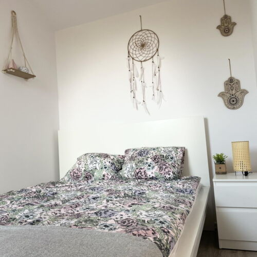 Domek drewniany 10-osobowy cały dom z widokiem na ogród