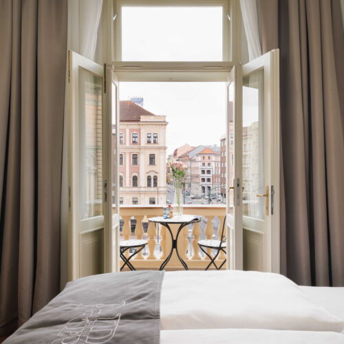 Deluxe Apartman s manželskou postelí s 1 ložnicí s výhledem na město (s možností přistýlky)
