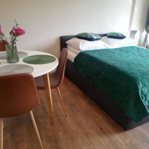 Apartament la etaj cu aer condiționat cu 2 camere pentru 4 pers. (se poate solicita pat suplimentar)