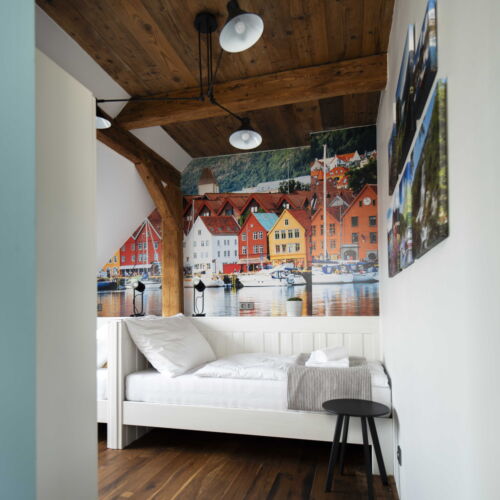 Pokoj pro 2 os. s výhledem do dvora v podkroví