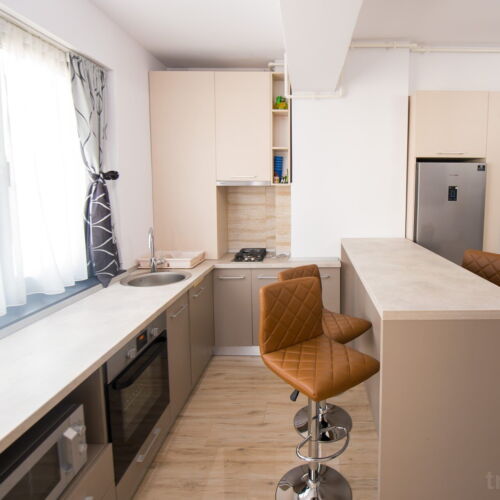 Apartman s balkónem pro 6 os. s 1 ložnicí na poschodí