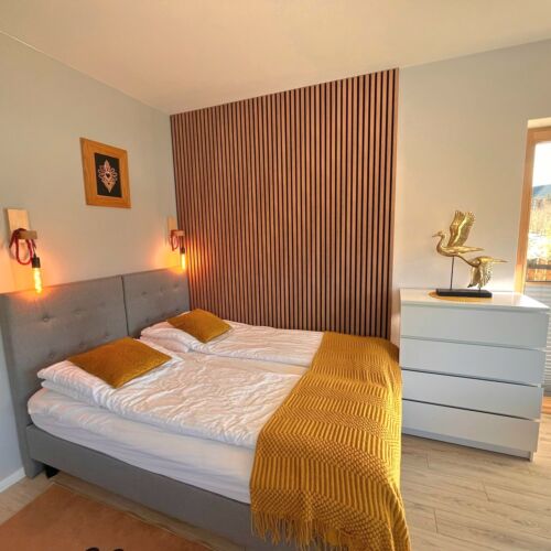 Apartament 4-osobowy z tarasem z widokiem na góry z 1 pomieszczeniem sypialnianym