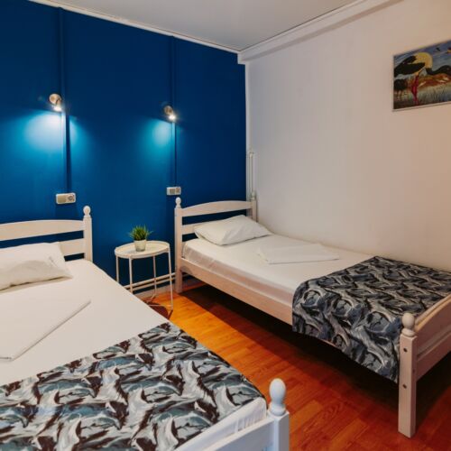 Camera twin la etaj cu vedere spre lac