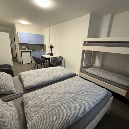 Pokój 4-osobowy z prysznicem z aneksem kuchennym