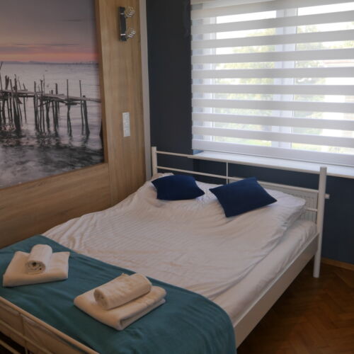 Apartament 6-osobowy na piętrze z widokiem na ogród z 2 pomieszczeniami sypialnianymi