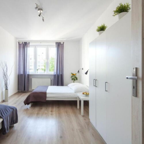 Apartament 6-osobowy z własną kuchnią z widokiem na dziedziniec z 2 pomieszczeniami sypialnianymi