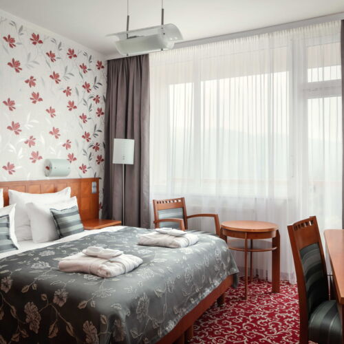 Pokoj s balkónem pro 2 os. s výhledem na město