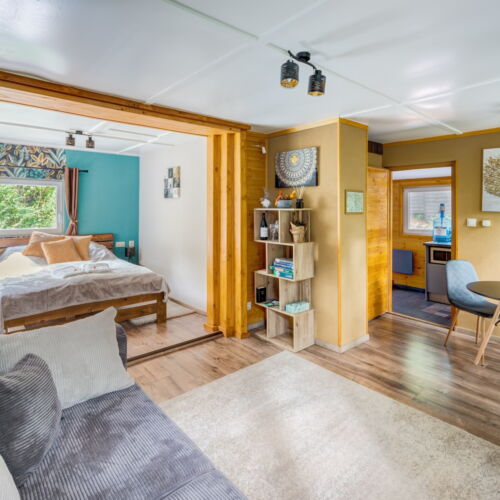 Lux Rekreační dům (jako celek) s manželskou postelí na přízemí