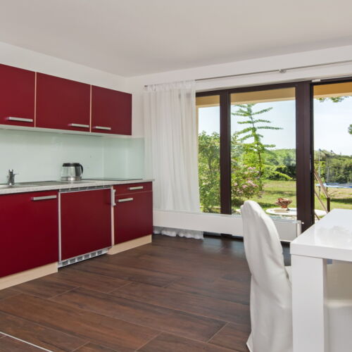 Apartament classic la parter cu 2 camere pentru 3 pers.