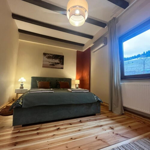 Apartament 5-osobowy cały dom z widokiem na góry z 3 pomieszczeniami sypialnianymi (możliwa dostawka)