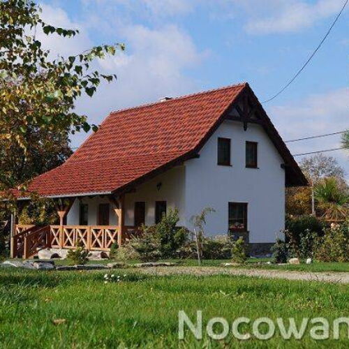 Domek drewniany 12-osobowy z dostępem do ogrodu z widokiem na góry