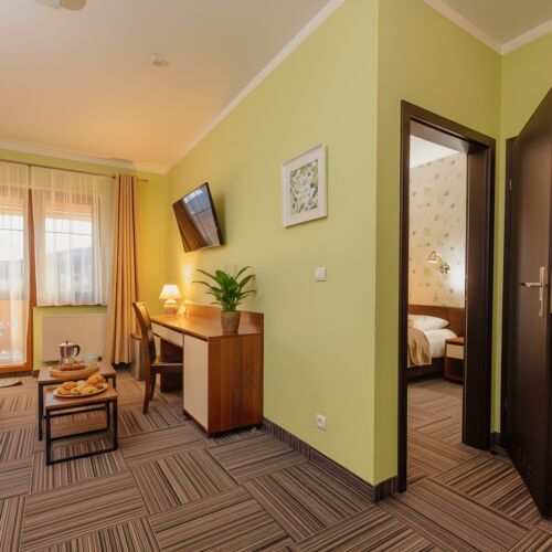 Apartament 3-osobowy na piętrze na poddaszu z 2 pomieszczeniami sypialnianymi