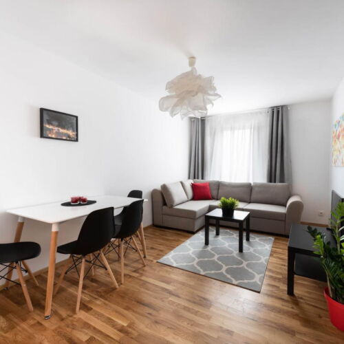 Apartament la parter cu 2 camere pentru 4 pers.