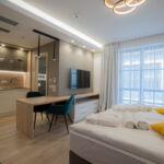 Standard 1-Zimmer-Apartment für 2 Personen mit Eigner Küche (Zusatzbett möglich)