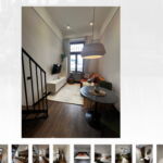 Studio 1-Room Gallery Apartment for 2 Persons