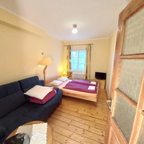 Apartament la etaj cu vedere spre pădure cu 1 camera pentru 3 pers.